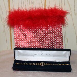 Danbury Mint I Love You Diamond Bracelet - New in Box